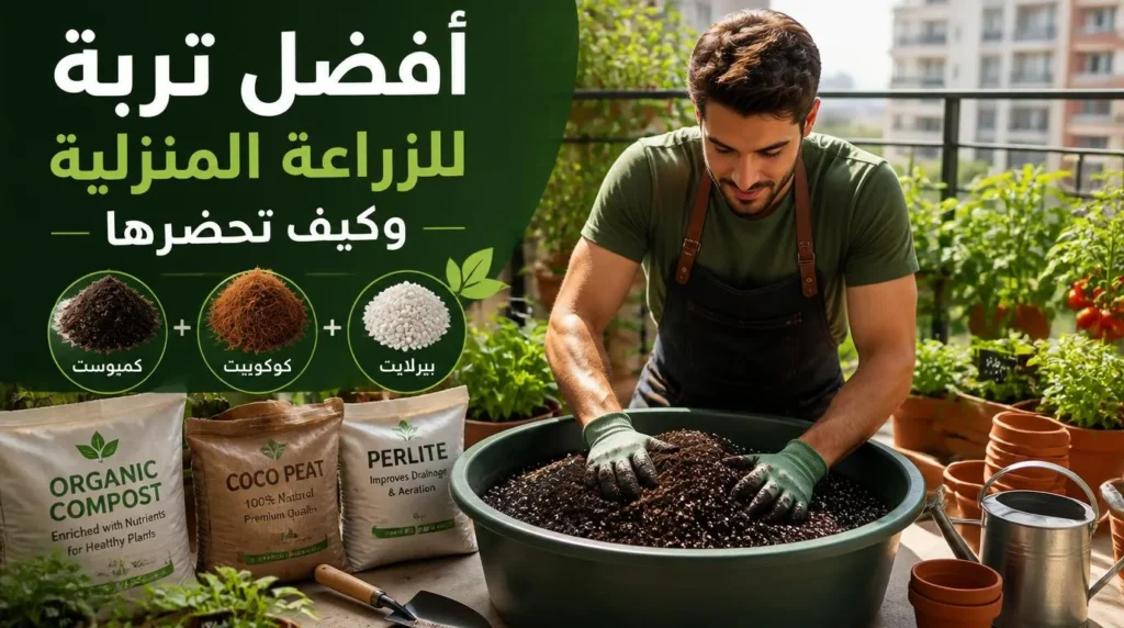 أفضل تربة للزراعة المنزلية