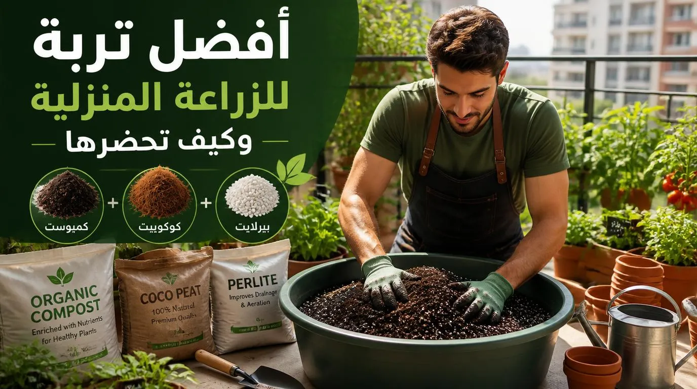 أفضل تربة للزراعة المنزلية