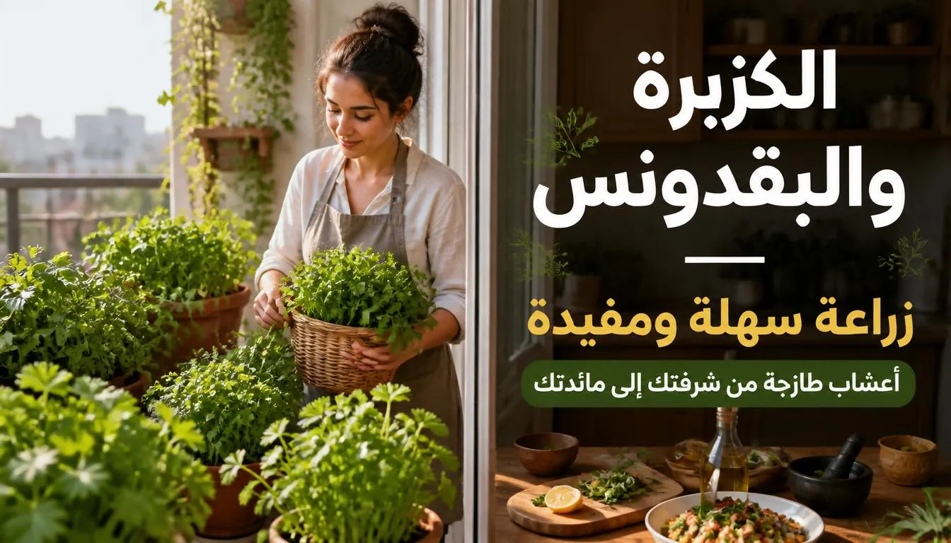 الكزبرة والبقدونس زراعة سهلة ومفيدة