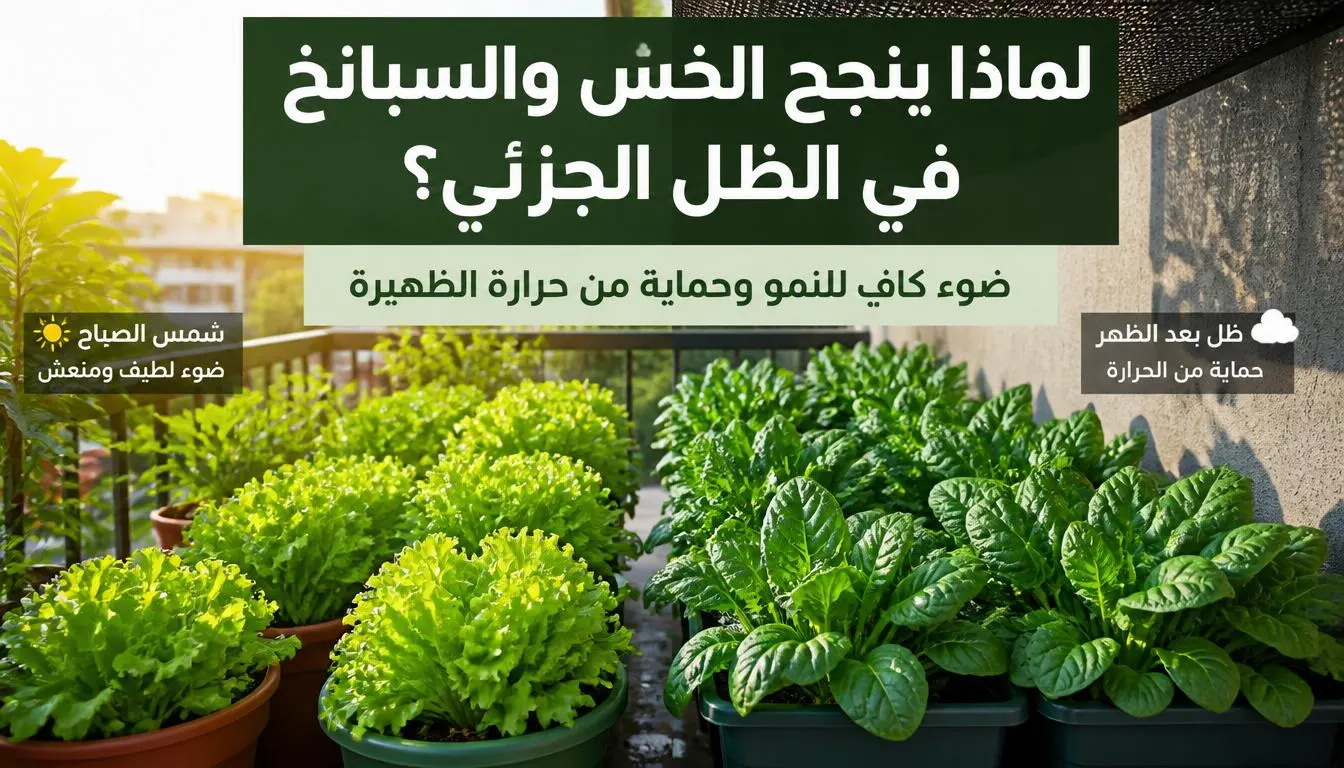زراعة الخس والسبانخ