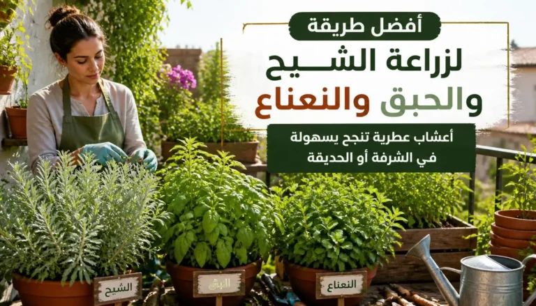 زراعة الشيح والحبق والنعناع