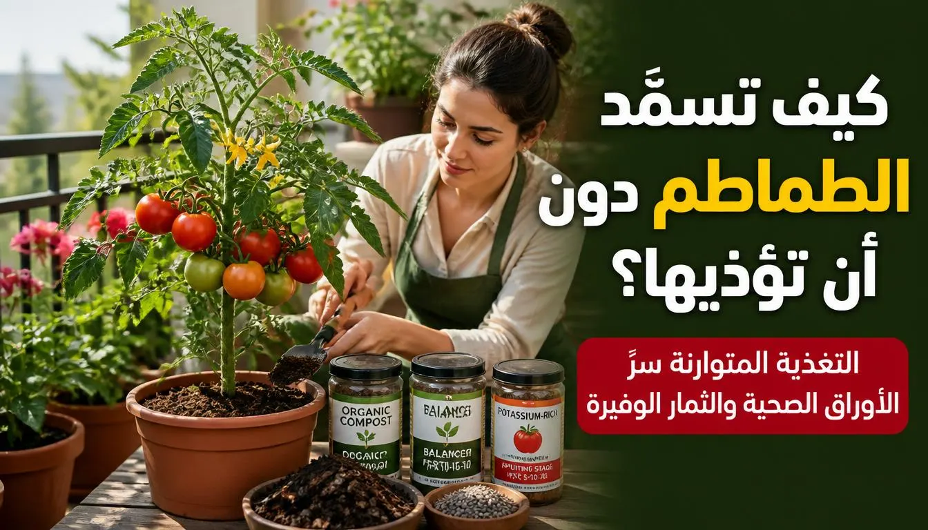 كيف تسمّد الطماطم دون أن تؤذيها