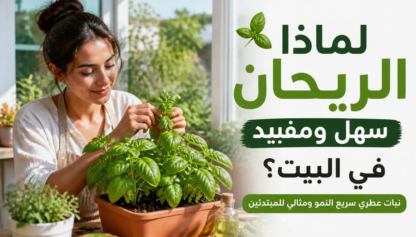 لماذا الريحان سهل ومفيد في البيت