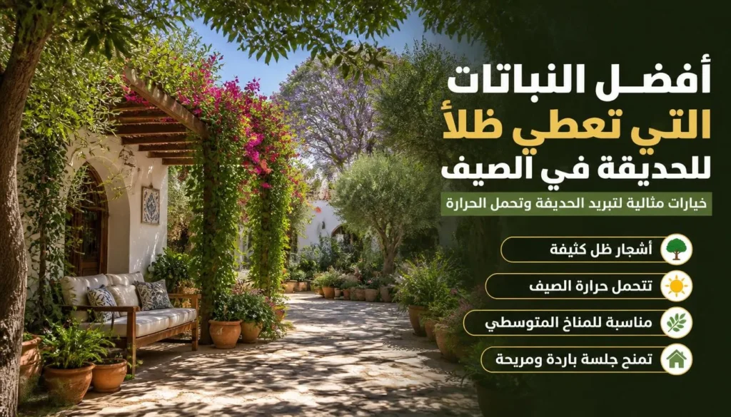 أفضل النباتات التي تعطي ظلاً للحديقة في الصيف