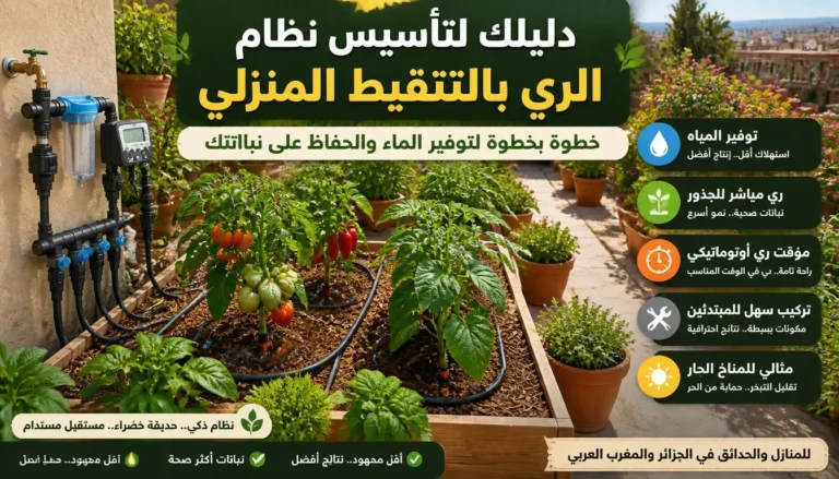 نظام الري بالتنقيط المنزلي