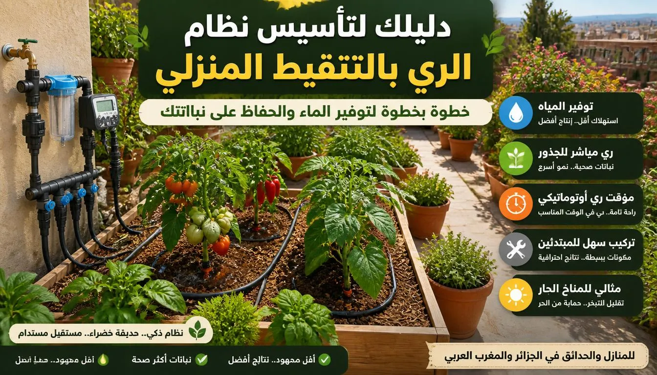 نظام الري بالتنقيط المنزلي