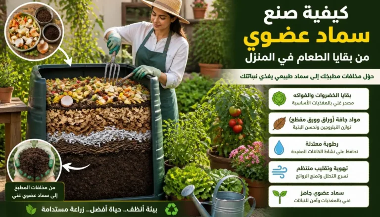 سماد عضوي من بقايا الطعام