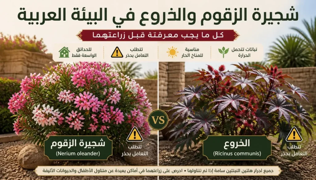 شجيرة الزقوم والخروع