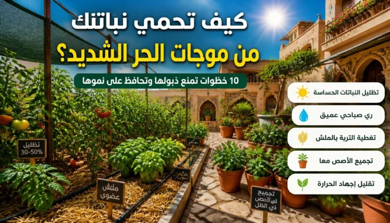 كيف تحمي نباتاتك من موجات الحر الشديد
