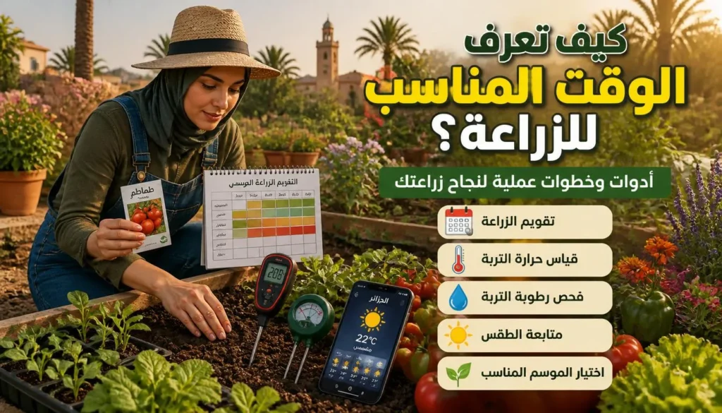 الوقت المناسب للزراعة