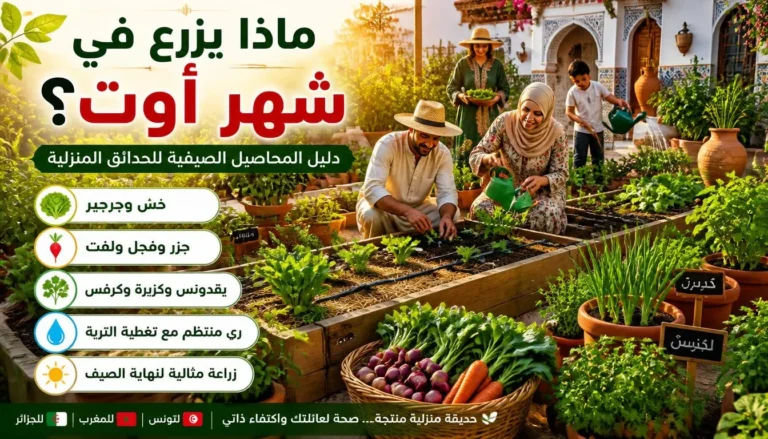 ماذا يزرع في شهر أوت