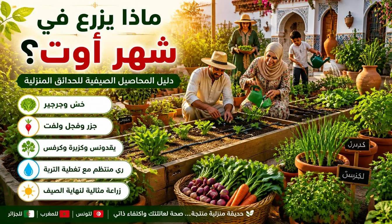 ماذا يزرع في شهر أوت