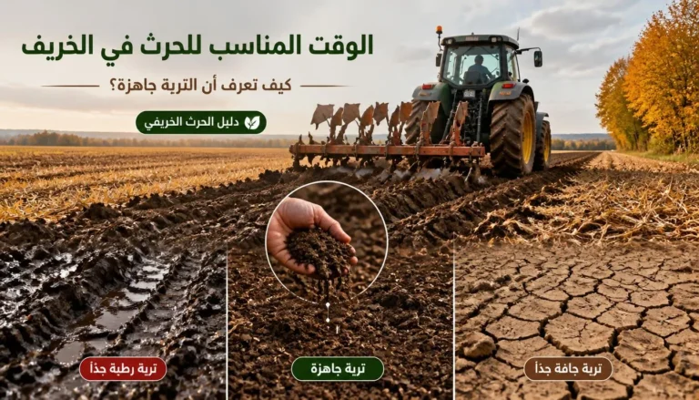 الوقت المناسب للحرث في فصل الخريف